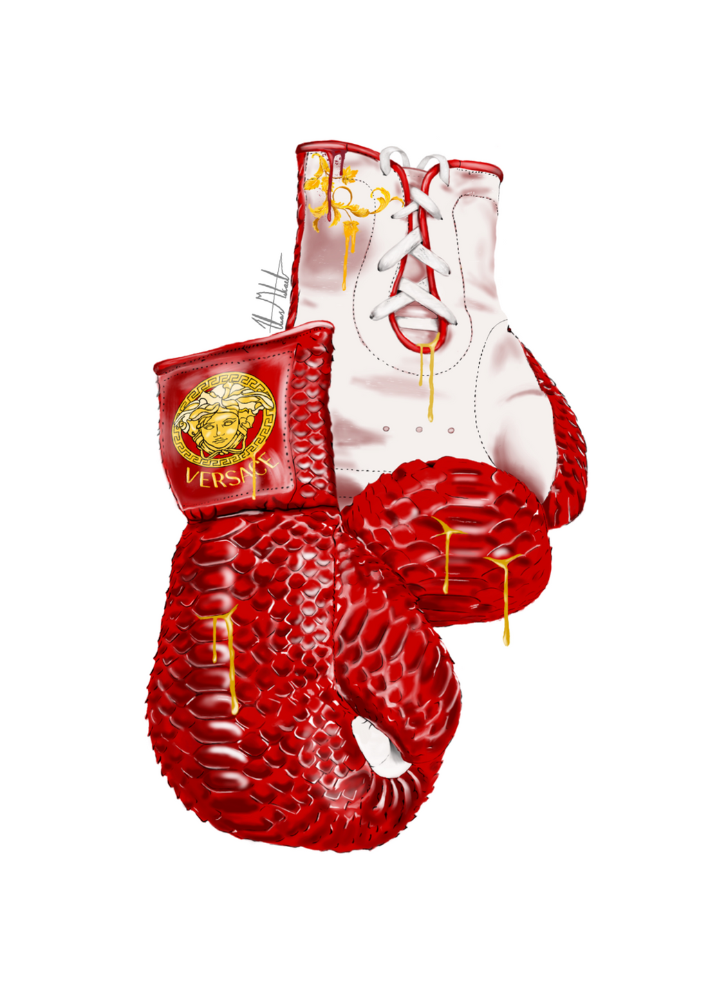 iCanvas LV Boxing Gloves by Elias Mikael Framed Canvas Print - Bed Bath &  Beyond - 36621819
