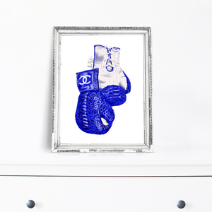 Blue Chanel Wall Art